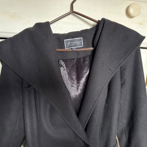 Black wool pea coat Le Chateau - Picture 4 of 5